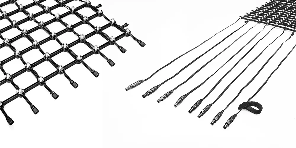 P37.5 (4LEDs) Outdoor High Transparent LED Screen Flexible Mesh Display