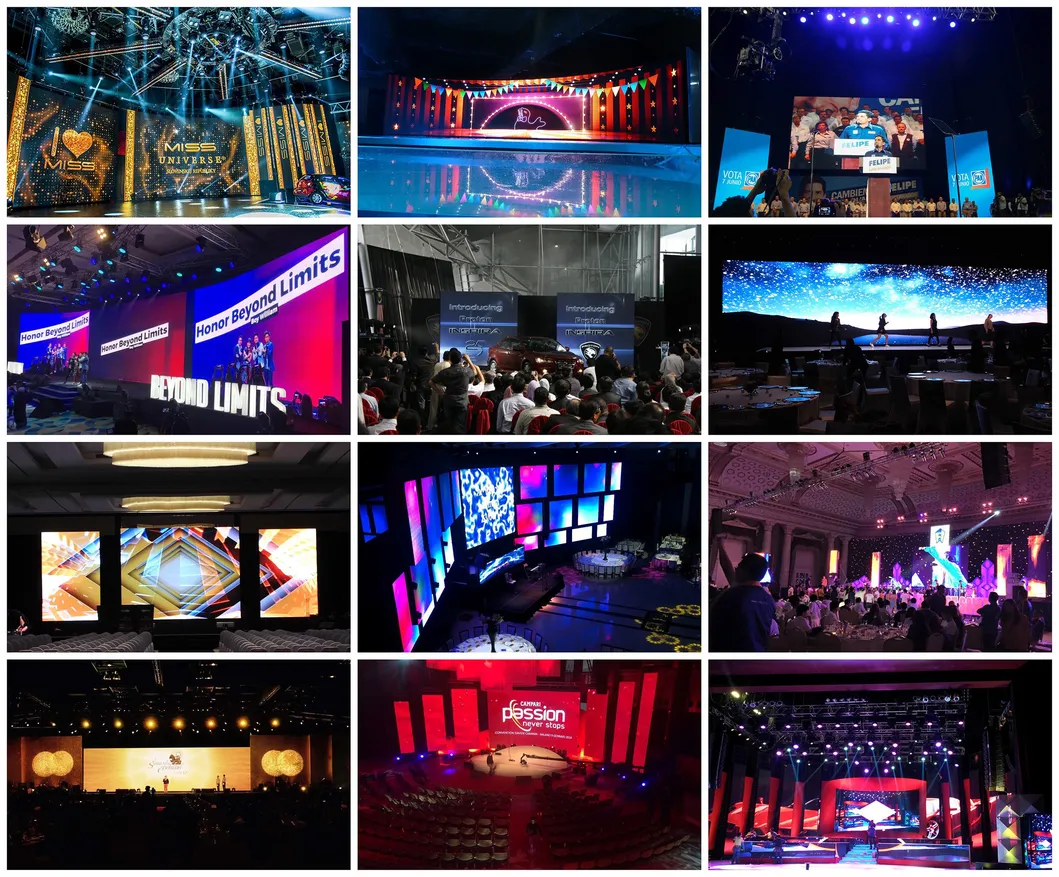 P4.81mm 500*500mm Outdoor Rental LED Display for Event Management Stage Performance