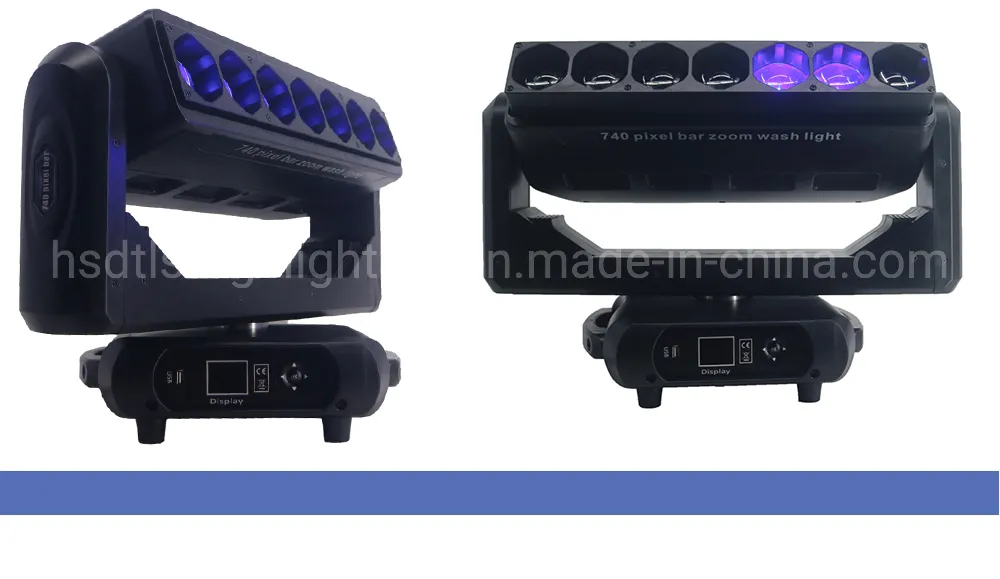 Pixel Bar 7PCS 40W Wash Beam Zoom Moving Head Light