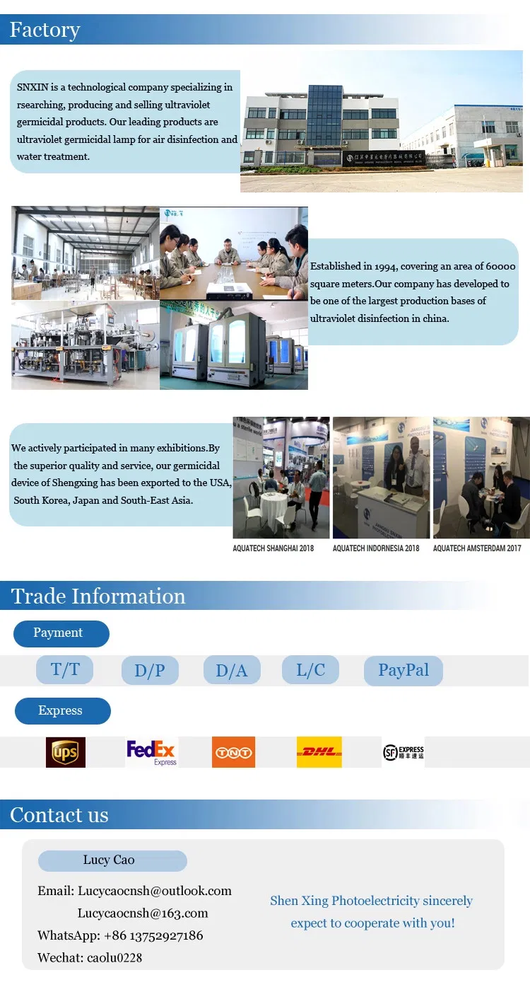 Pool 10W Waterproof UV Germicidal Lamp UVC Water Sterilization Lamp