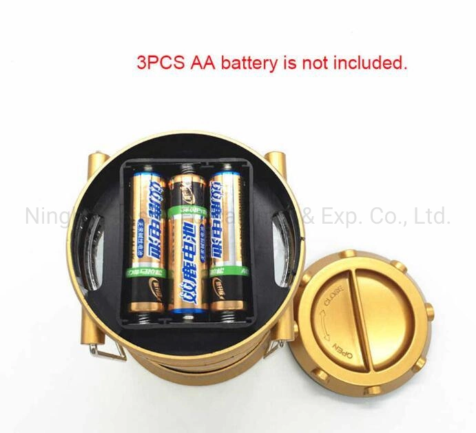 Portable and Foldable Multifunction 3 in 1 Camping Lantern Telescoping Flame Rechargeable LED Light with Hook and  Solar Panel  on The Top