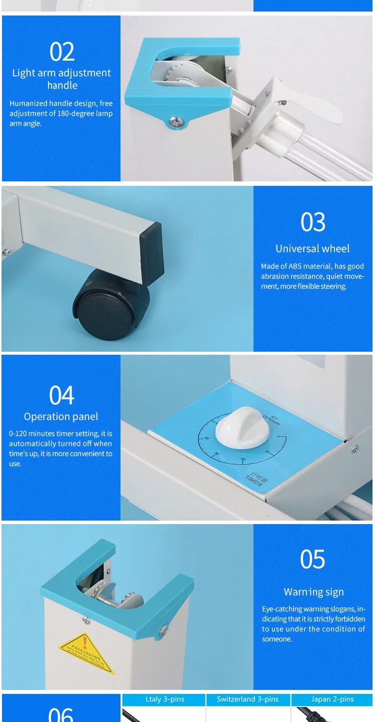 Portable Sx-H650 UV Light Sterilizer Hospital UV Germicidal Lamp