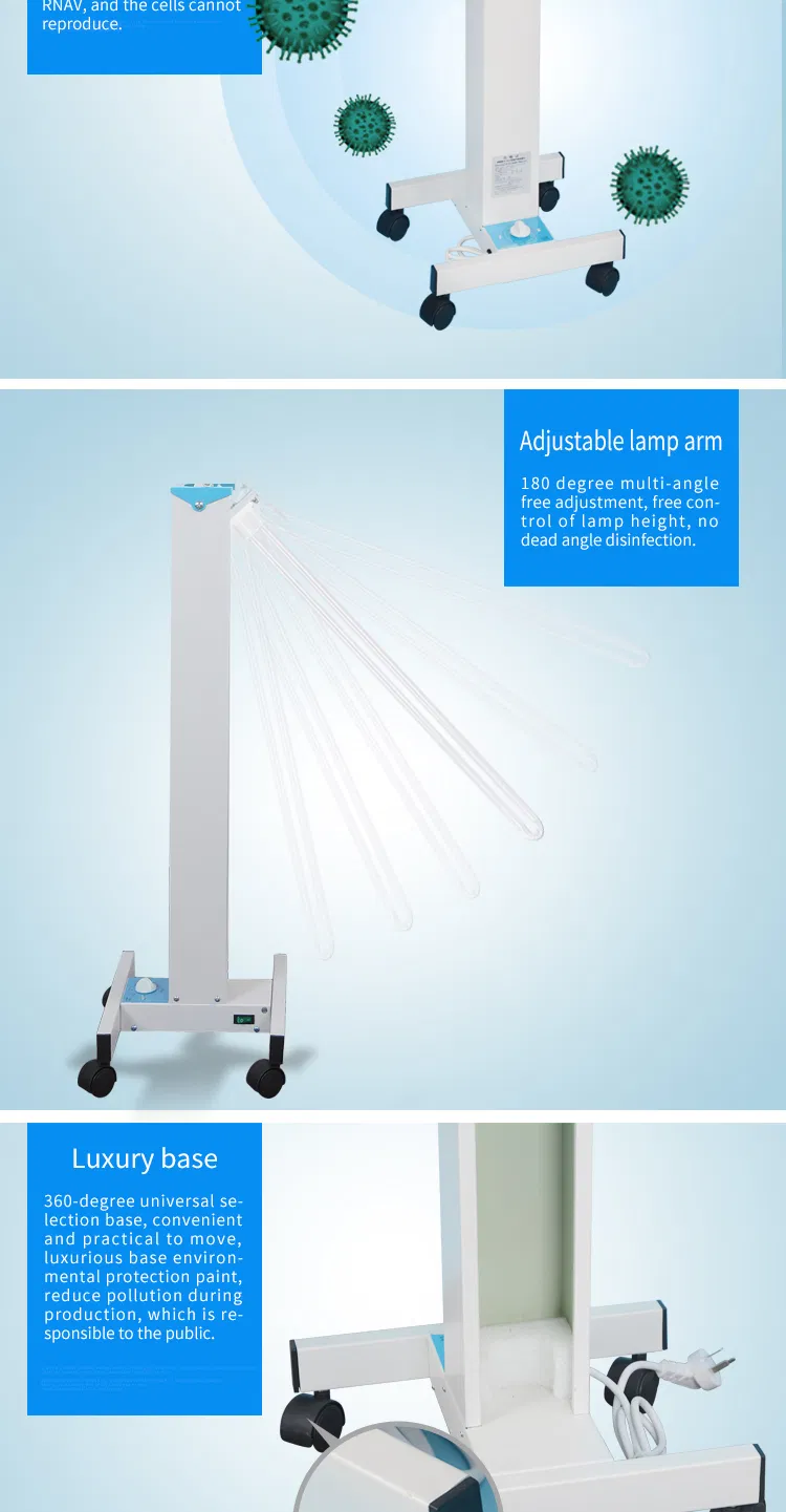 Portable Sx-H650 UV Light Sterilizer Hospital UV Germicidal Lamp