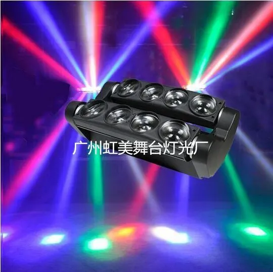 Professional DJ Disco Club Party Effect DMX Control 8X12W RGBW 4in1 Moving Head LED Spider Light