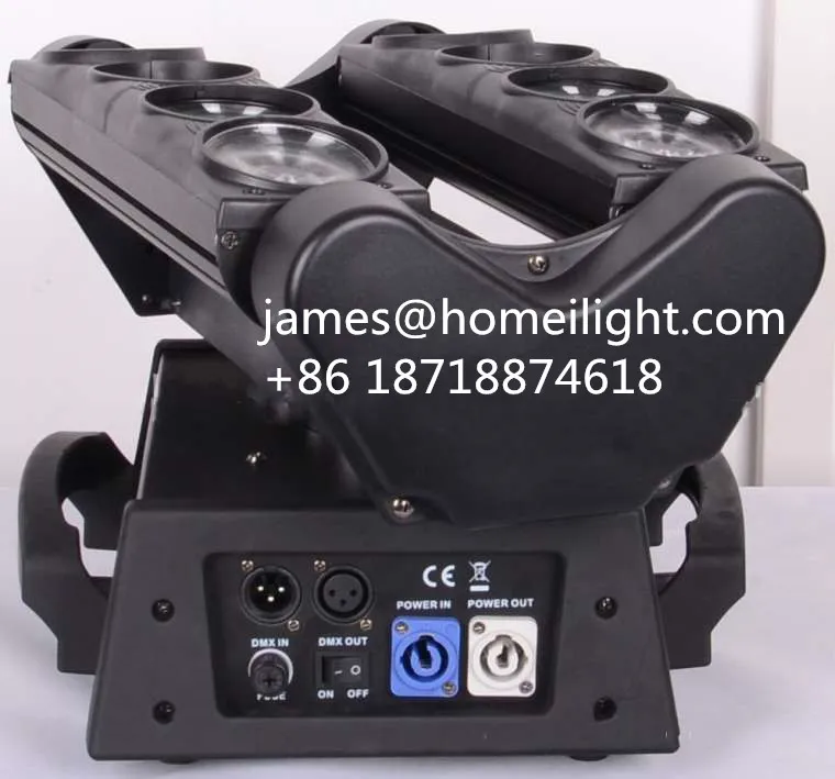 Professional DJ Disco Club Party Effect DMX Control 8X12W RGBW 4in1 Moving Head LED Spider Light