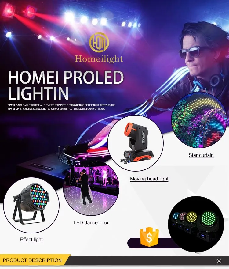 Professional Stage Light DMX512 7PCS*40W Focusing Moving Head Light