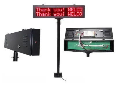 RS485 P10 Outdoor LED Display Red Color LED Messagn Sign for Parking Lot