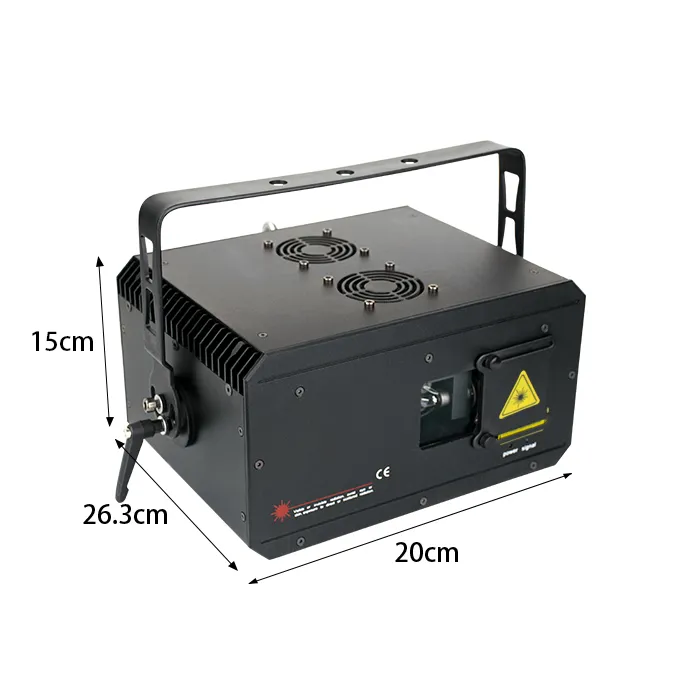 Single Head RGB Pure Diode Laser Lights 1140MW Outdoor IP55 SD Voice Control