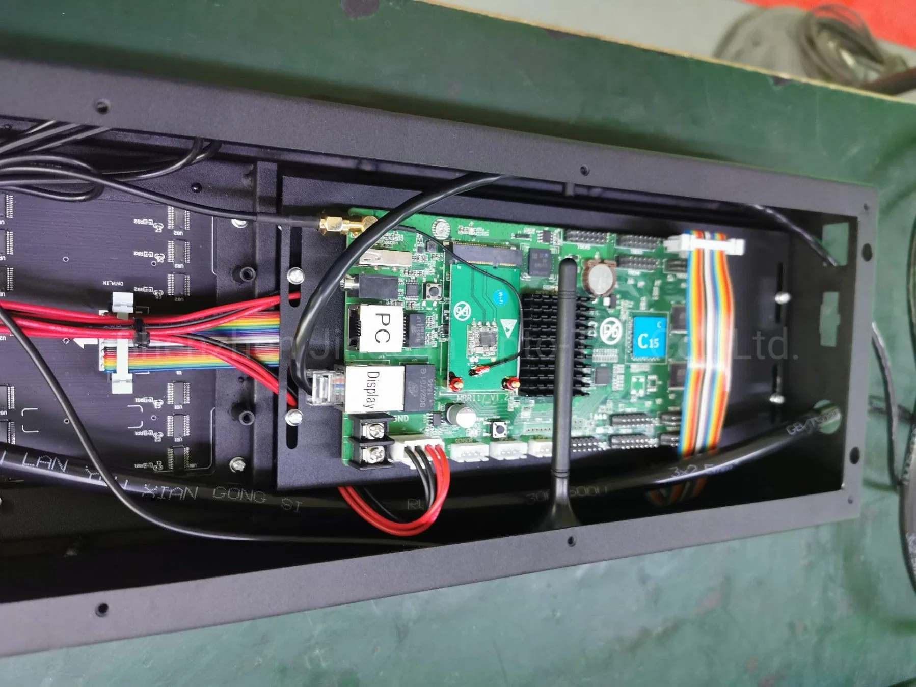 Stock 30''x5' High Quality Nationstar Gold Wire Chip P4 Indoor LED Sign Huidu Control System