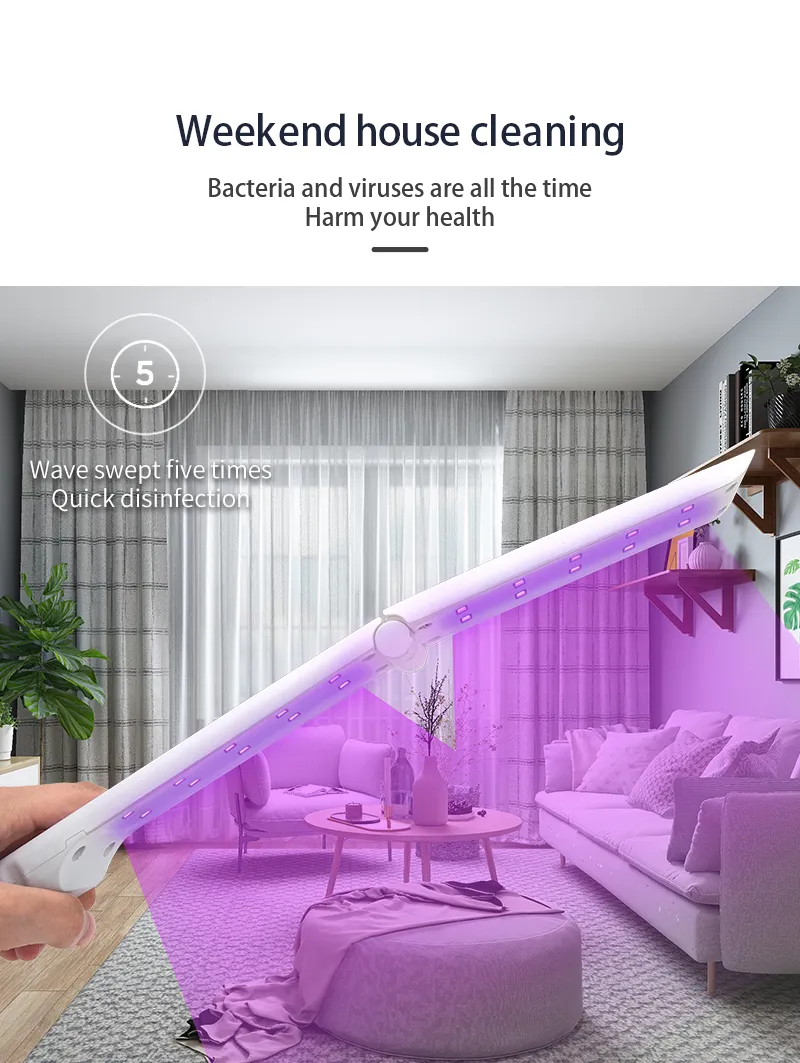 Ultraviolet Disinfection Portable LED UV Sterilizer Wand