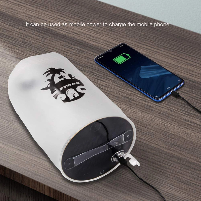 Waterproof LED Dry Bag Solar USB Powered Inflatable LED Lantern for Beach Camping Outdoors Indoor Home Decoration