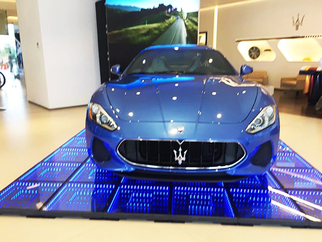 Wedding 3D Mirror Dance Floor Toughened 3D Glass Lighted LED Dance Floor