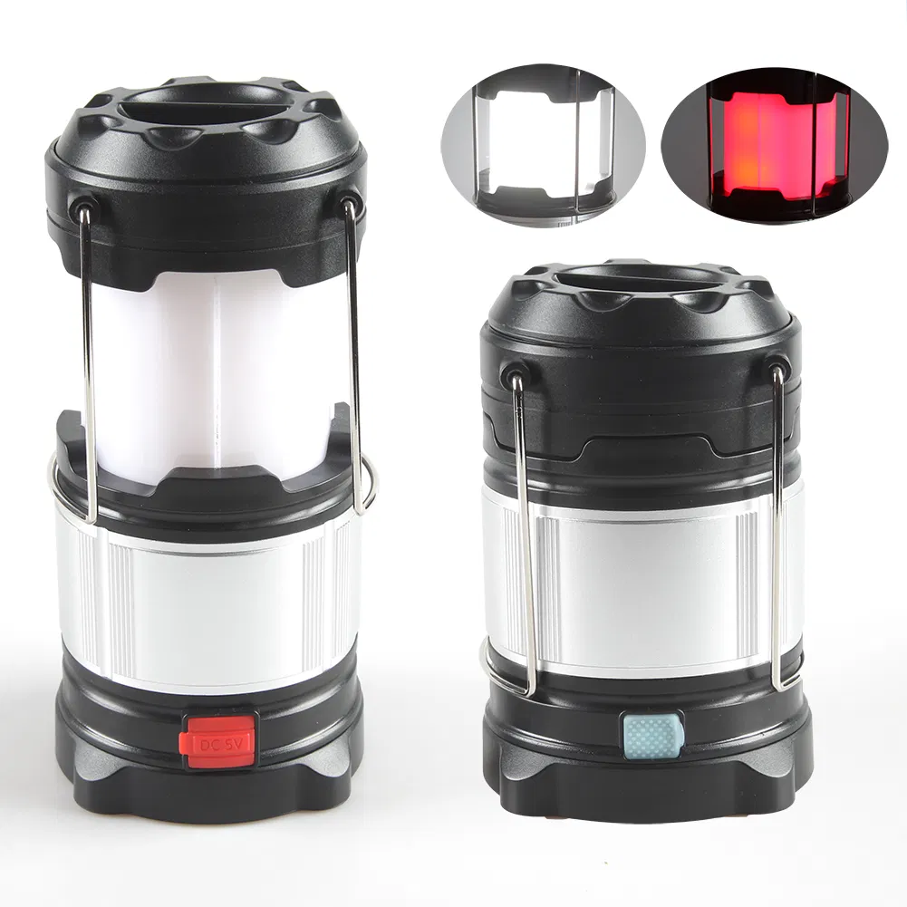 Yichen Portable Solar Rechargeable Camping Light Lantern with Power Bank