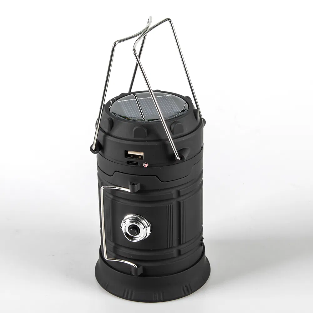 Yichen Portable Solar Rechargeable Camping Light Lantern with Power Bank