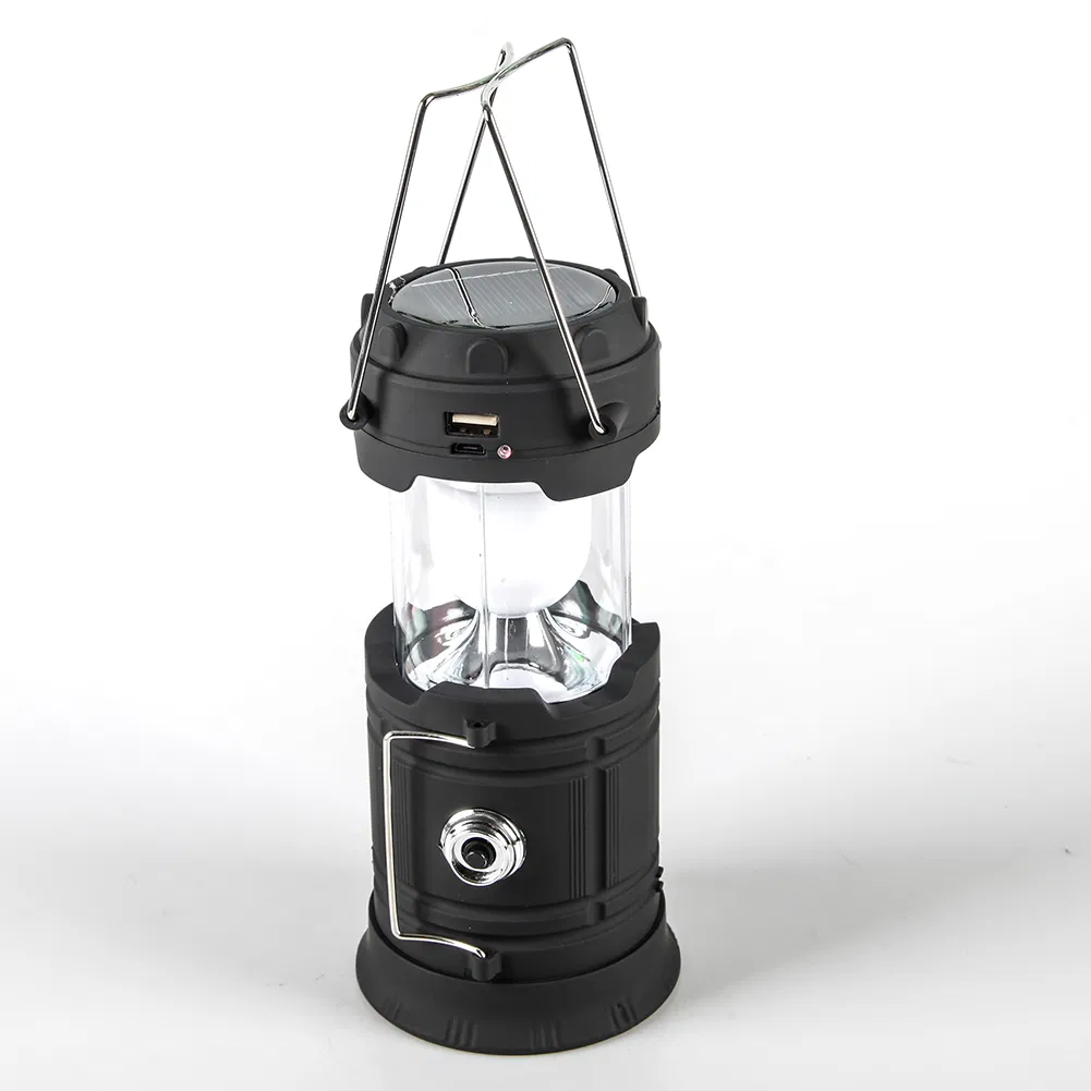 Yichen Portable Solar Rechargeable Camping Light Lantern with Power Bank