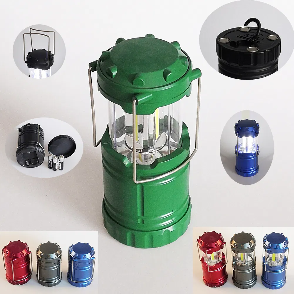 Yichen Portable Solar Rechargeable Camping Light Lantern with Power Bank